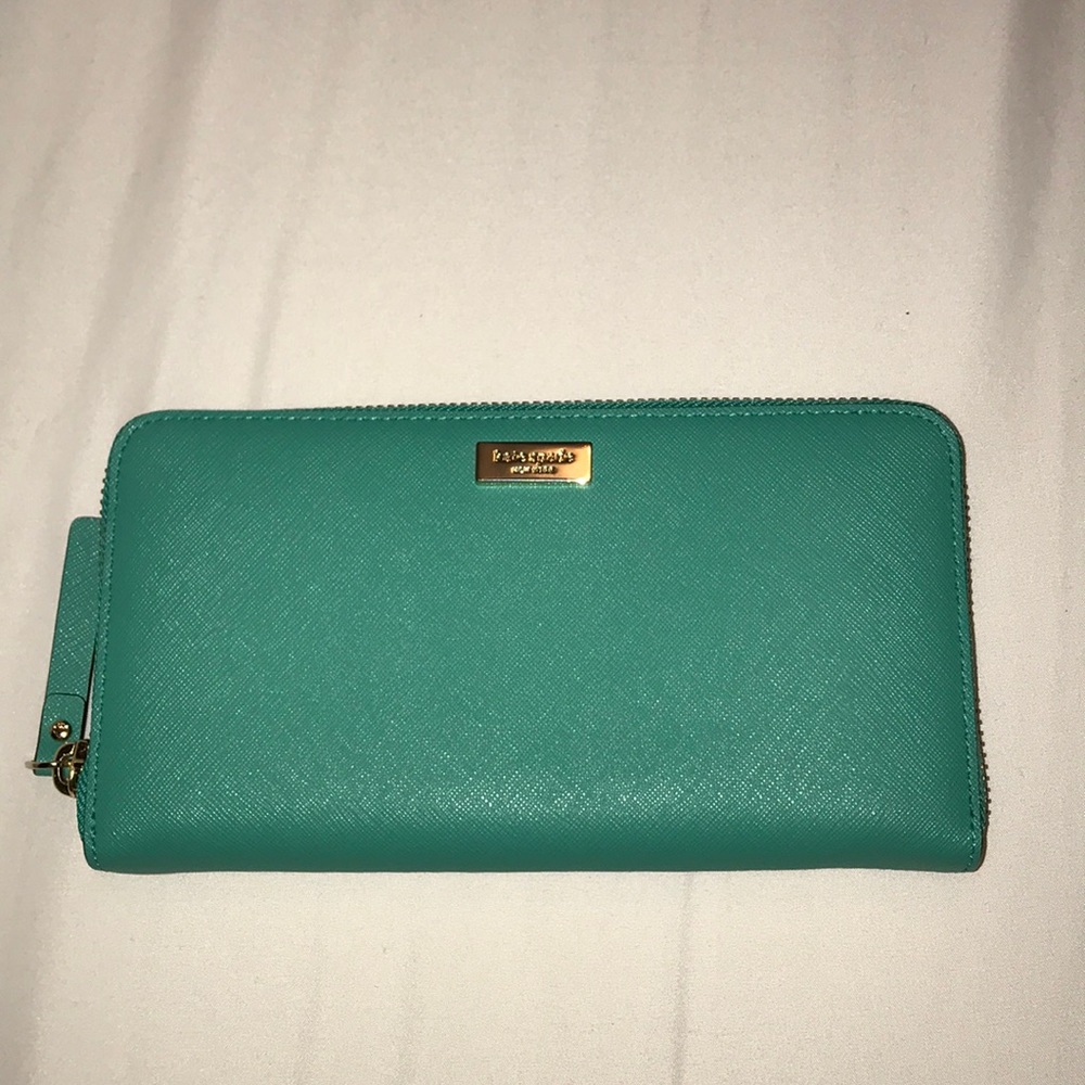 Kate Spade teal wallet.
